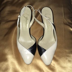 Elegant Black and Cream Heels